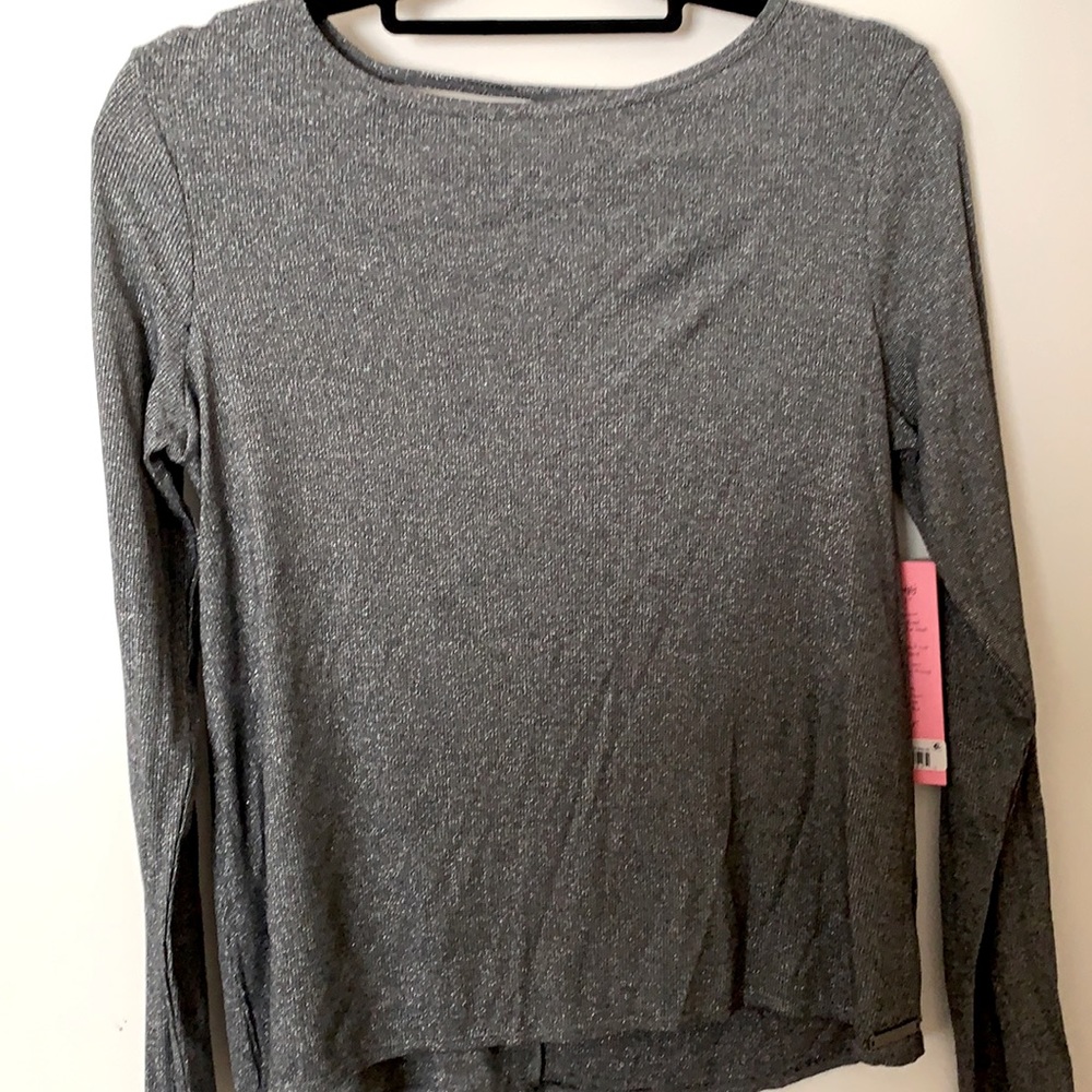 BETSEY JOHNSON glitter long sleeve small NWT